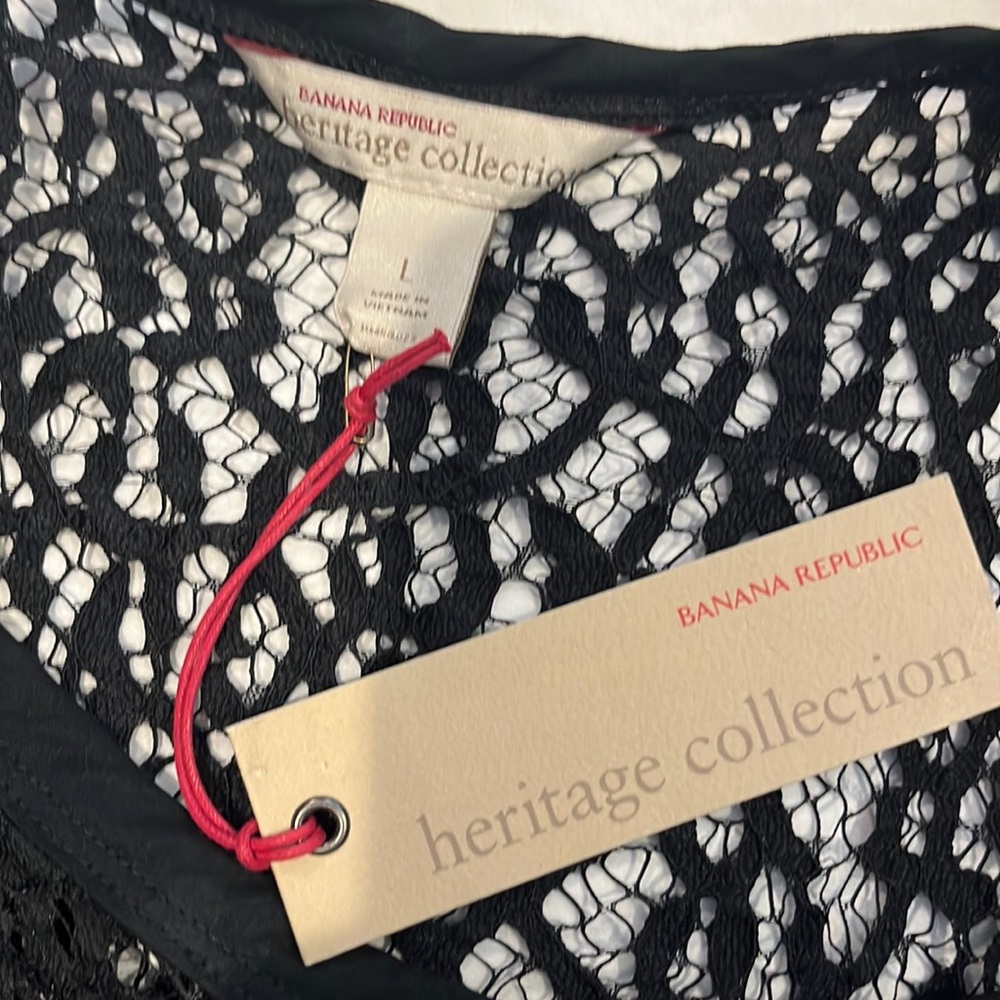 Sheer Black Lace Camisole Size L